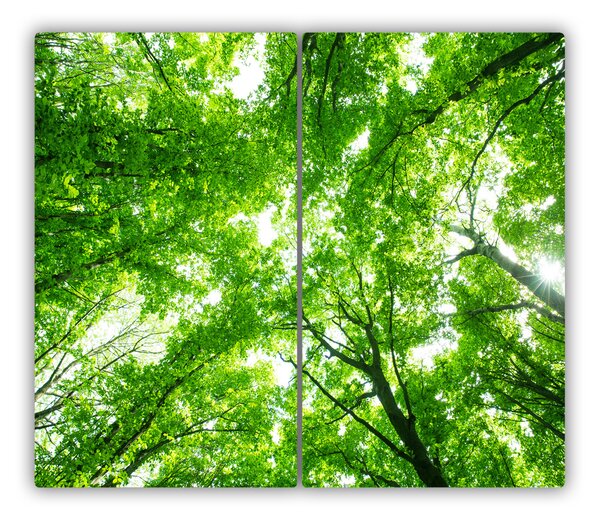 Tocator din sticla Pădure verde