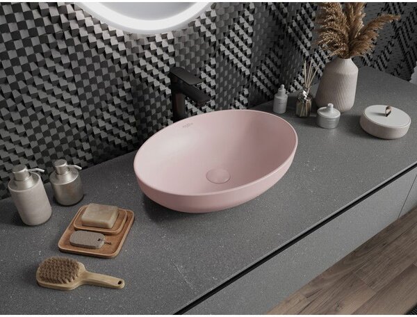 Mexen Cornelia lavoar pe blat 50 x 37 cm, roz mat - 21885044