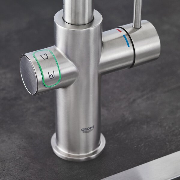 Grohe Blue baterie de bucatarie cu filtru pe picior oţel inoxidabil 31455DC1