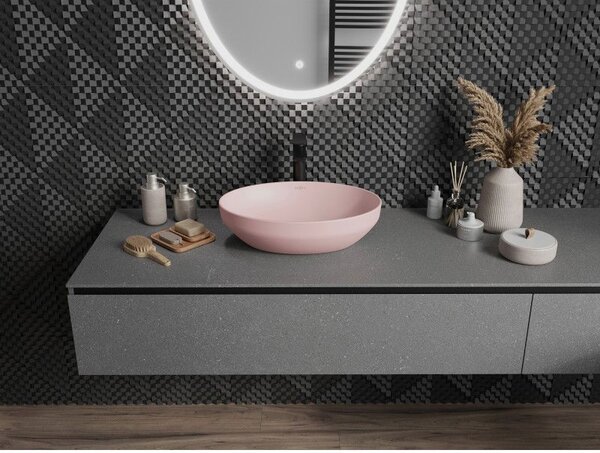 Mexen Cornelia lavoar pe blat 50 x 37 cm, roz mat - 21885044