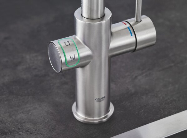 Grohe Blue baterie de bucatarie cu filtru pe picior oţel inoxidabil 31455DC1