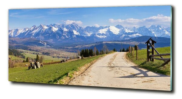 Tablou pe pe sticlă panorama Tatra