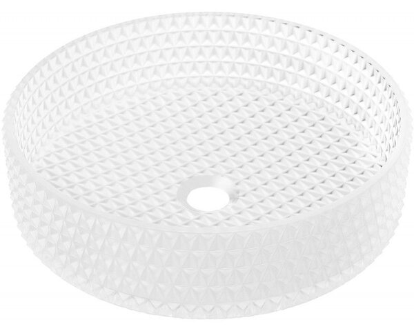 Mexen Aura lavoar de sticlă pe blat 39 x 39 cm, sticlă mată - 24013930