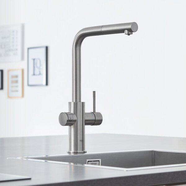 Grohe Blue baterie de bucatarie cu filtru pe picior SuperSteel 31539DC0