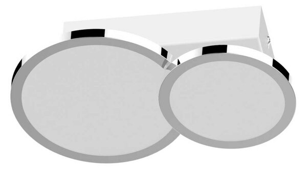 LIGHTME Lightme plafonieră LED Aqua 2 becuri cu CCT, Metalic, Baie, Metal, Modern