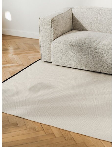 Covor bej țesut manual din lână 170x240 cm Mavi – noo.ma
