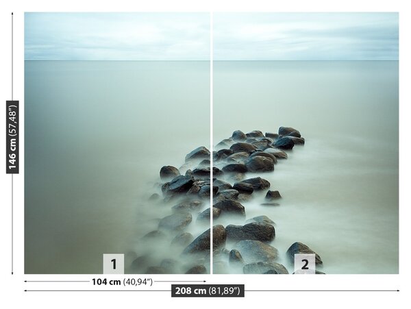 Fototapet Rocks Baltic