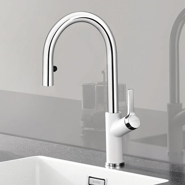 Blanco Carena-S Vario baterie bucătărie pe picior crom-alb 521368