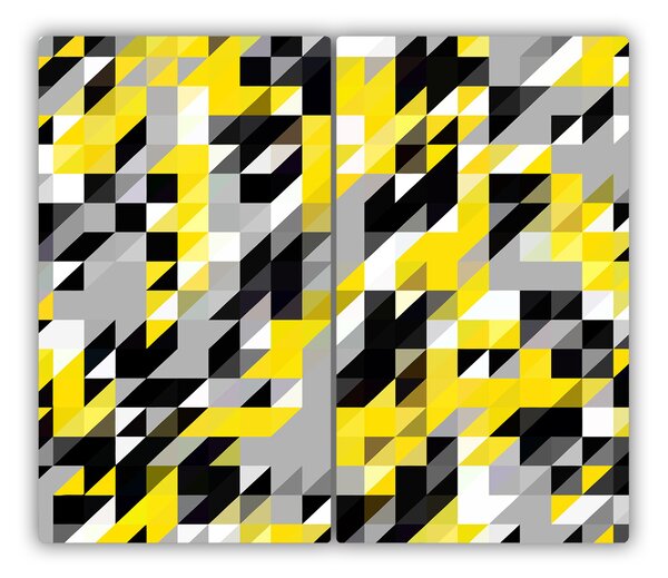 Tocator din sticla figuri geometrice