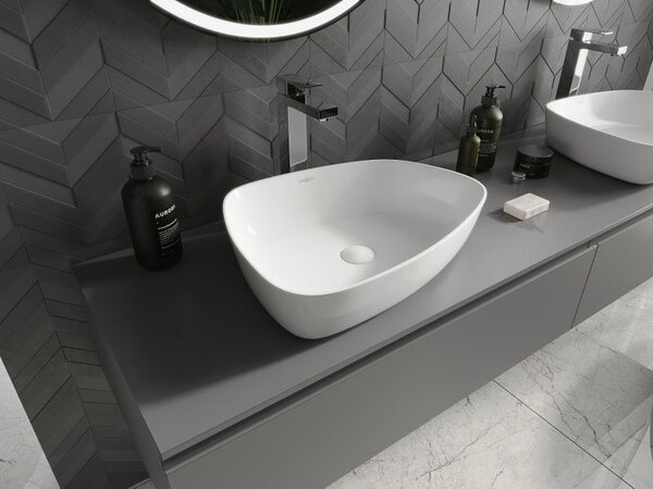Mexen Ono lavoar pe blat din conglomerat 51 x 39 cm, alb - 23045101