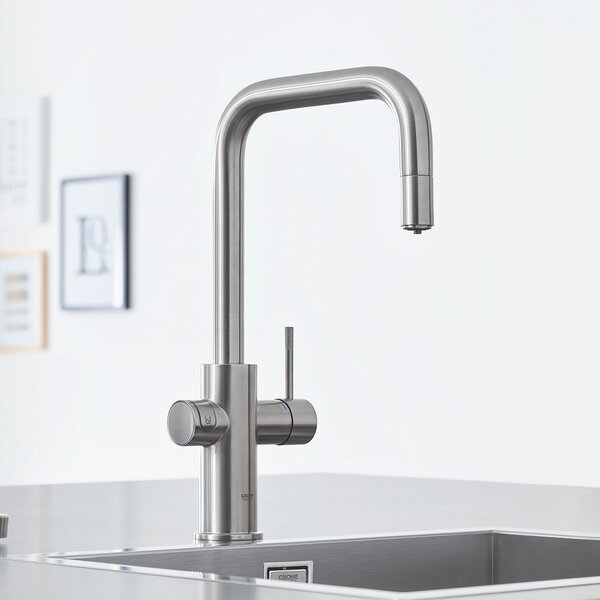 Grohe Blue set starter cu baterie bucătărie pe picior SuperSteel 31543DC0