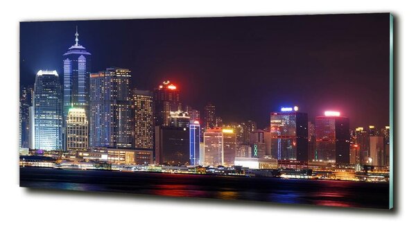 Imagine de sticlă Hong Kong pe timp de noapte
