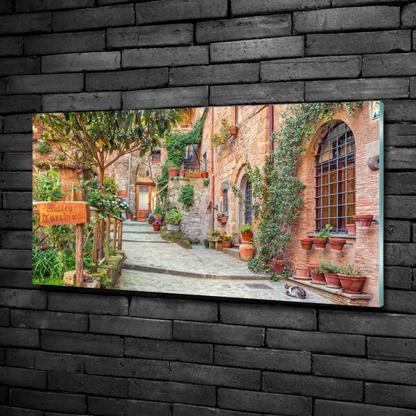 Tablou Printat Pe Sticlă străzile italiene