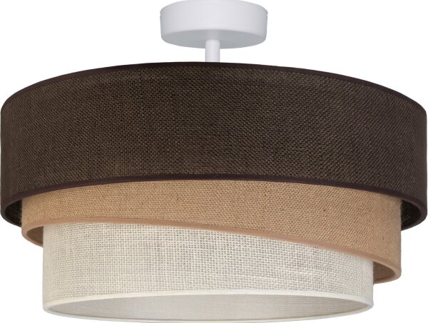 Brilagi - Plafonieră aplicată TRIO 1xE27/60W/230V pr. 40 cm maro/bej/alb