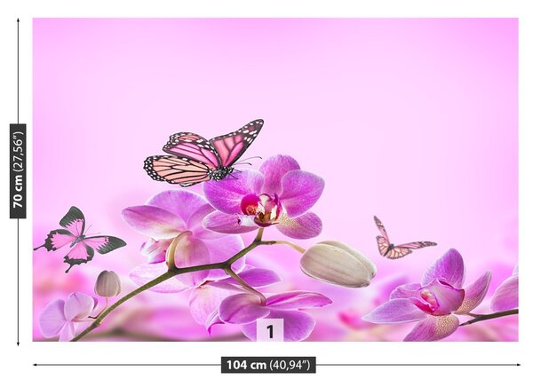Fototapet Orhidee Butterfly