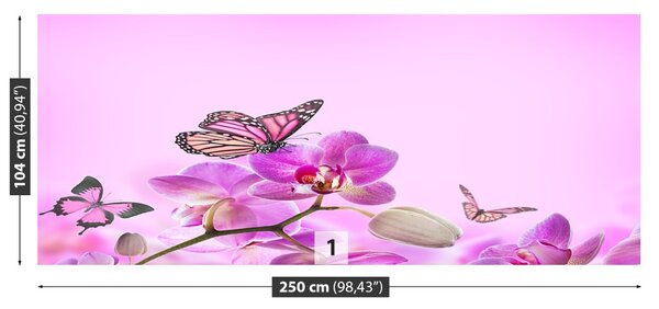 Fototapet Orhidee Butterfly
