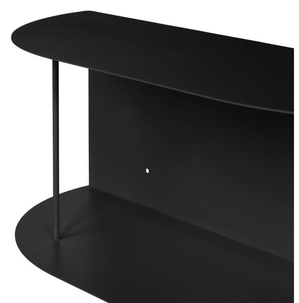 Raft negru etajat din metal 60 cm Lina – noo.ma