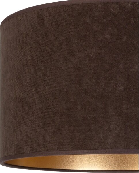 Brilagi - Pendul cu cablu VELVET, 1xE27/60W/230V, diam. 40 cm, maro/auriu