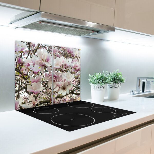 Tocator din sticla flori de magnolia