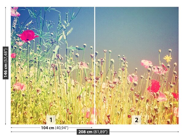 Fototapet Vintage Flori