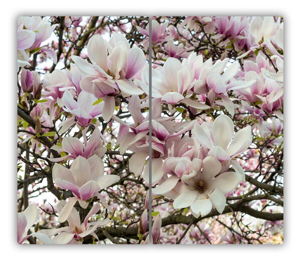 Tocator din sticla flori de magnolia