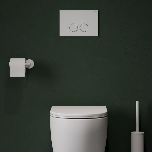 Omnires Eco Flush Set Strongframe + Minimal cadru ascuns cu buton de acționare pentru vas wc suspendat STFWCECO1MRWM