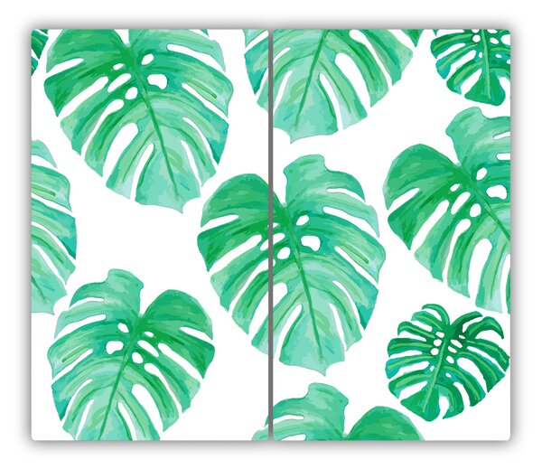 Tocator din sticla Monstera