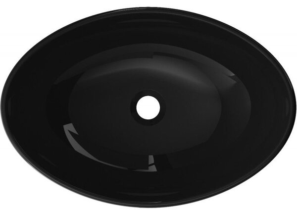 Mexen Sonia lavoar de sticlă pe blat 54 x 37 cm, negru - 24145470