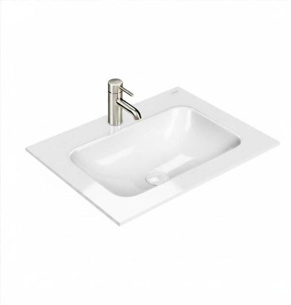 Oltens Kalla lavoar 60.2x46 cm dreptunghiular mobilier alb luciu 40207000