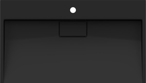 Mexen Ava chiuvetă de blat din conglomerat 1/O 80 x 46 cm, neagră - 23018071