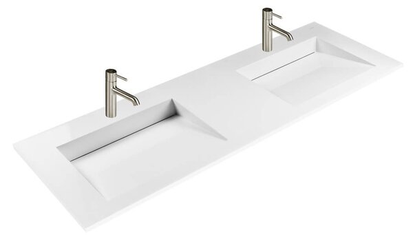 Oltens Stila lavoar 140x45 cm dreptunghiular mobilier alb luciu 40206000