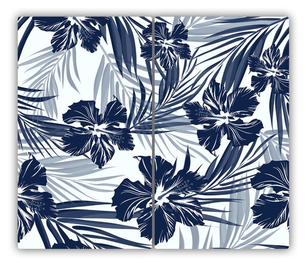 Tocator din sticla Flori tropicale