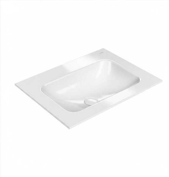 Oltens Kalla lavoar 60.2x46 cm dreptunghiular mobilier alb luciu 40207000