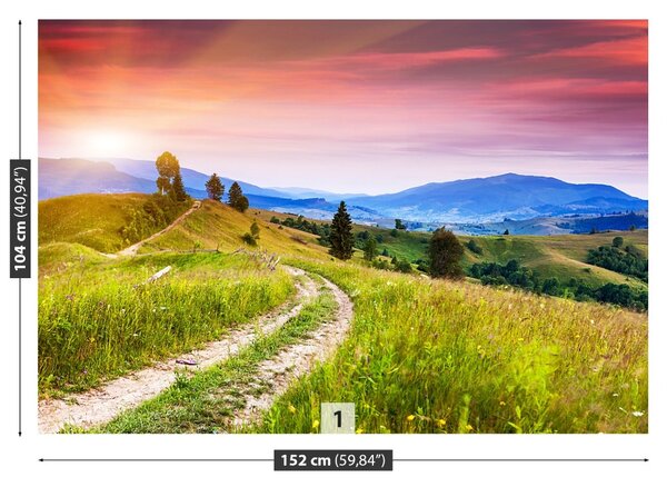 Fototapet înflorite Hills