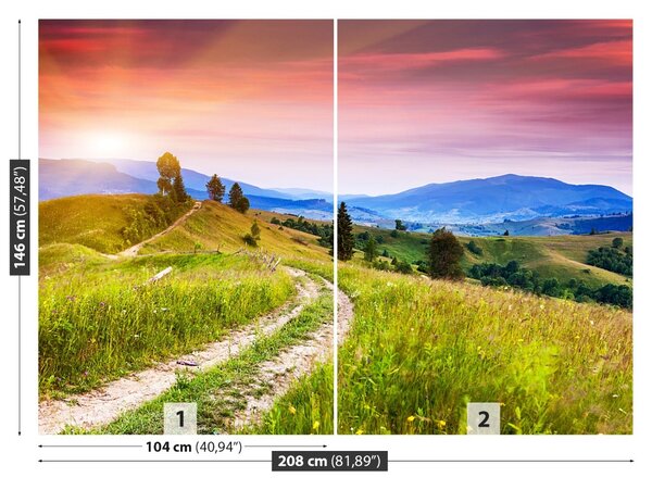 Fototapet înflorite Hills