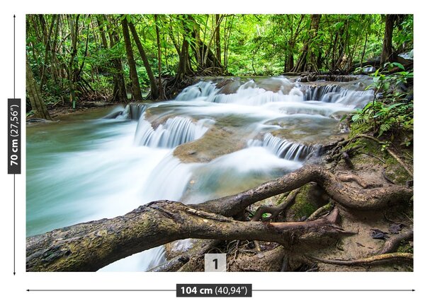 Fototapet Cascada în pădure