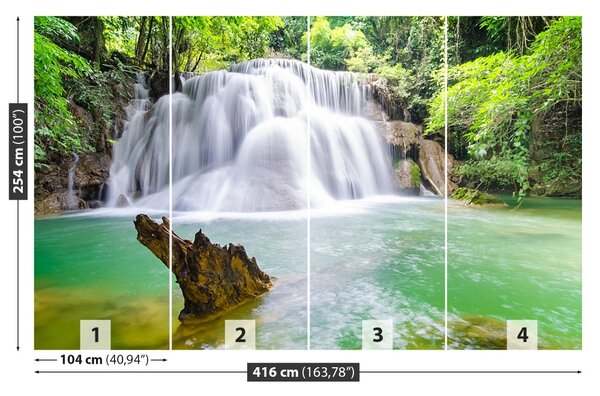 Fototapet Cascada în pădure