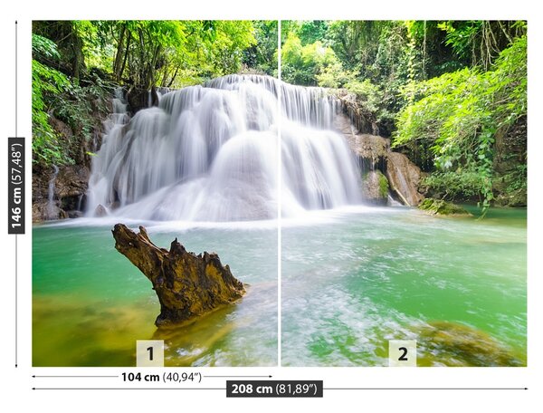 Fototapet Cascada în pădure
