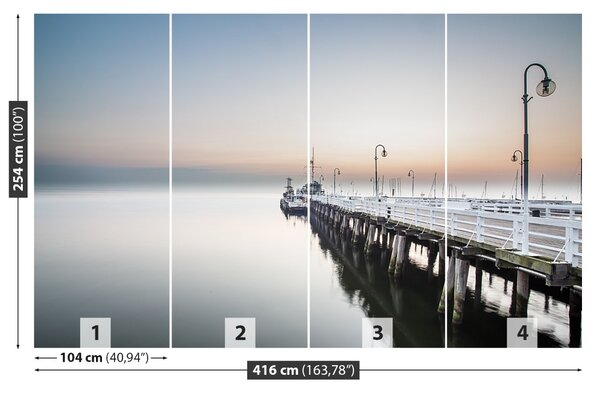 Fototapet Sunrise Pier