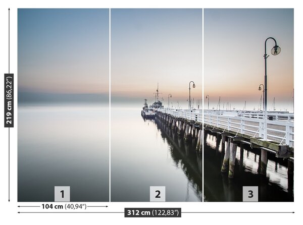 Fototapet Sunrise Pier