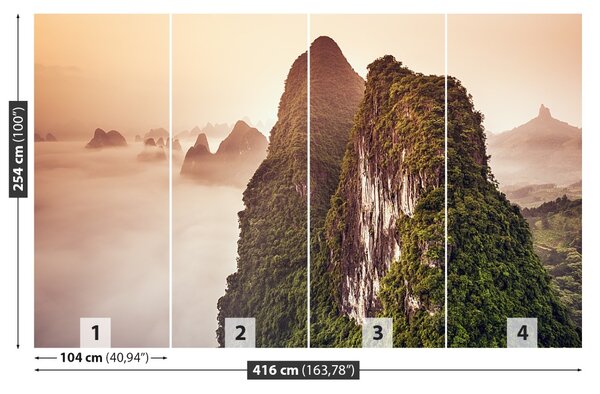 Fototapet Munții China