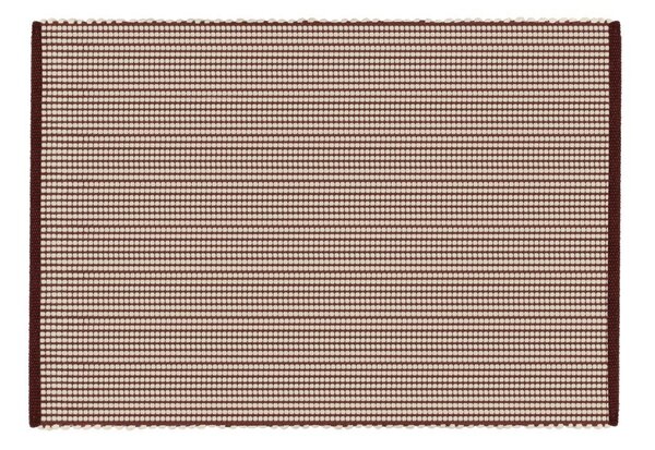 Covor burgundy/în culoare naturală țesut manual din lână 140x200 cm Talo – noo.ma