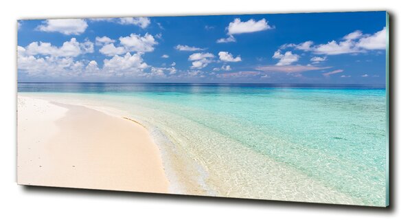 Tablou pe pe sticlă Plajă în Maldive