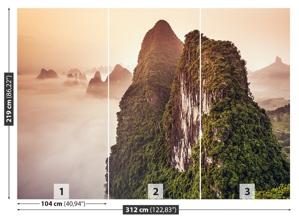 Fototapet Munții China