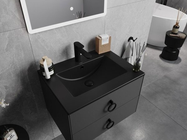 Mexen Atena chiuvetă încastrată în blat 61 x 46 cm, negru mat - 25016070