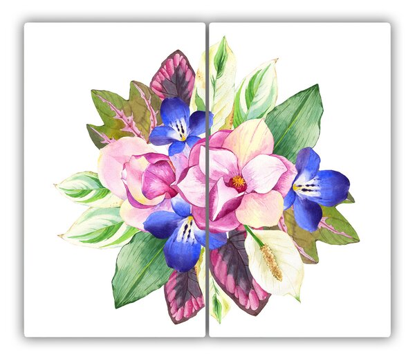 Tocator din sticla Buchet de flori