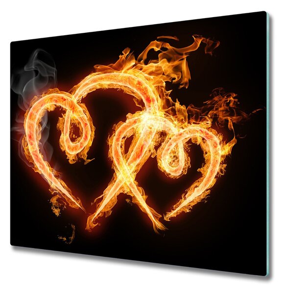 Tocator din sticla inimile Fiery
