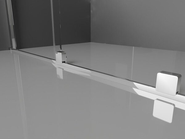 Mexen Velar Cabină de duș Duo cu uși glisante 90 x 90 cm, transparent, crom - 871-090-090-02-01