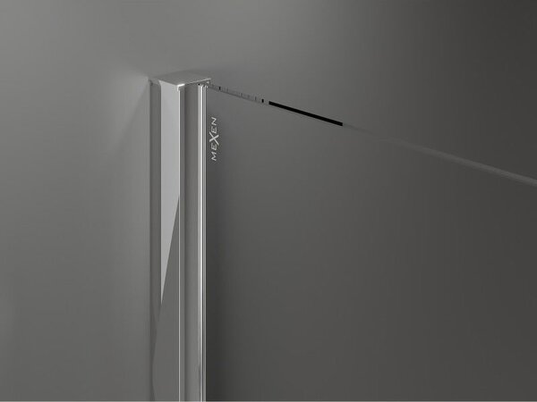 Mexen Velar Cabină de duș Duo cu uși glisante 90 x 90 cm, transparent, crom - 871-090-090-02-01