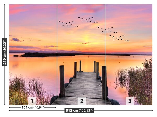 Fototapet Lake Pier